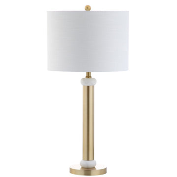Gregory 27" Metal/Marble LED Table Lamp - JONATHAN Y